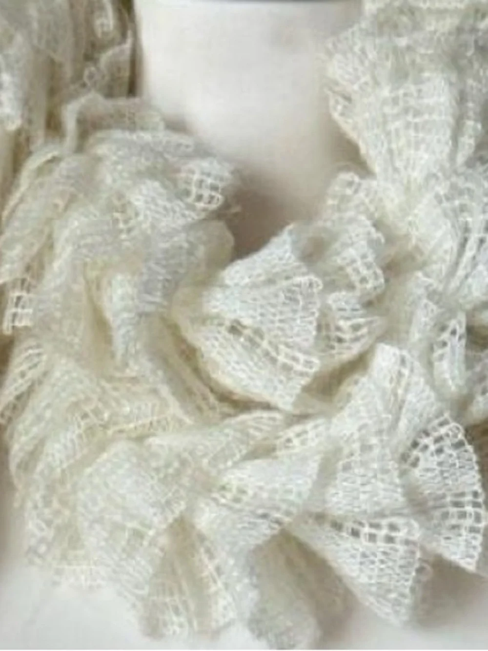 Crochet Knit Lace Fairy Scarf